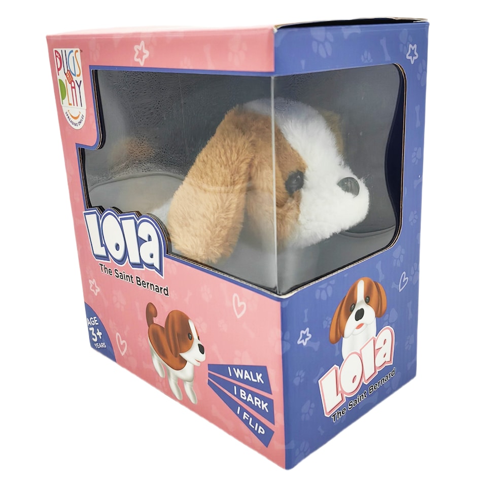 image 1 of Pugs at Play Lola Flipping Dog Interactive Plush Toy