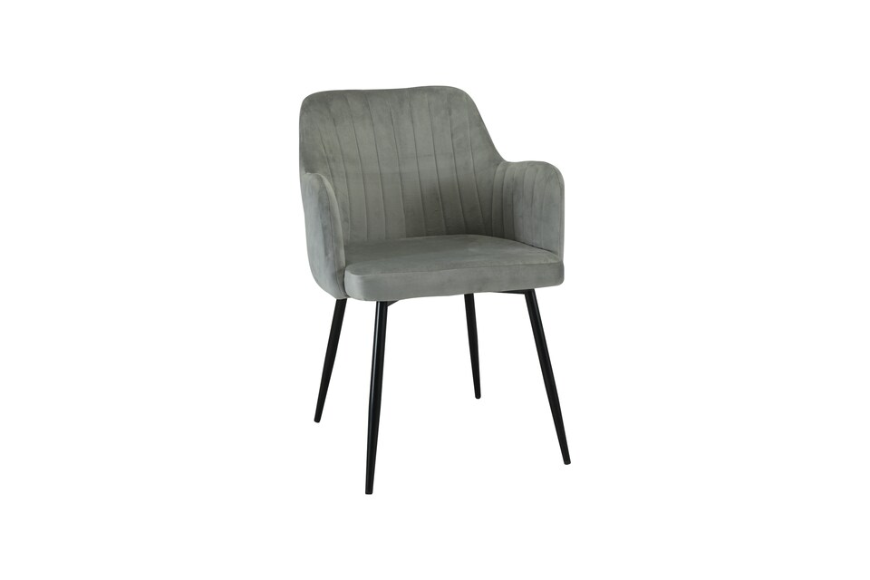 image 1 of San Diego Marble Top Dining Table with Charlotte Velvet Chairs - Grey | Grey