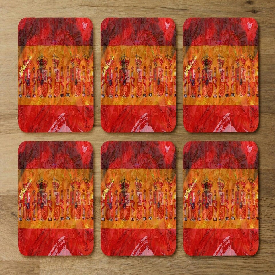 image 1 of Spain Flag (Coaster)