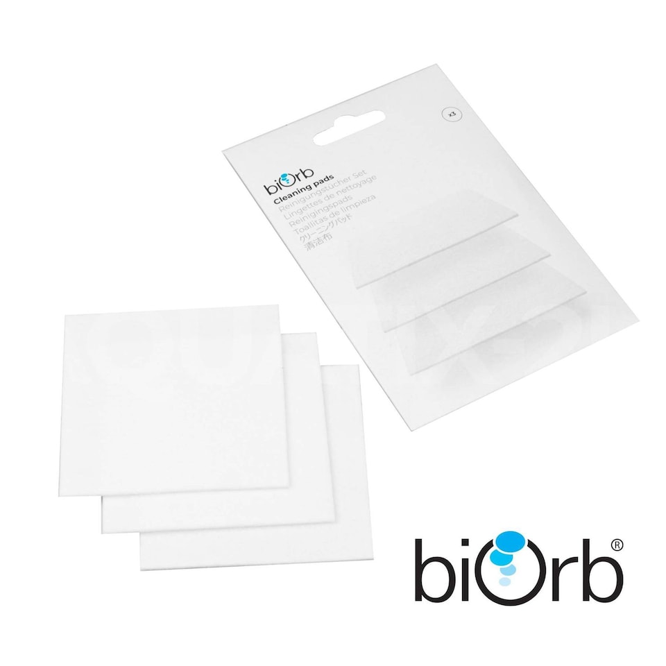image 1 of Oase Biorb Pack Of 3 Cleaning Pads Aquarium Fish Tank Acrylic Non Scratch Clean