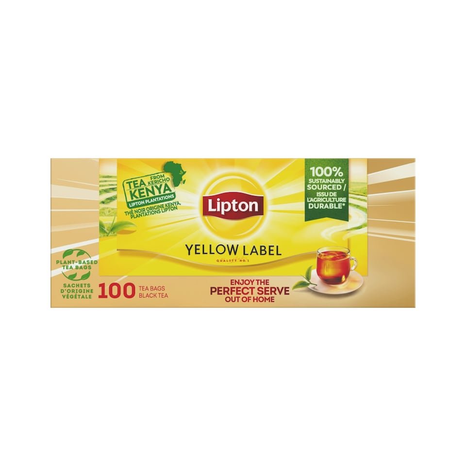 image 1 of Lipton Yellow Label Teabags, 100 Teabags (3 Pack)