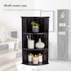 image 6 of VonHaus Shrewsbury Black Bathroom 3 Tier Corner Shelf