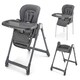 image 1 of Kinderkraft TULO Multifunctional 3-in-1 High Chair | Grey | Grey
