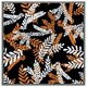 image 4 of White & orange olive leaves (Picture Frame) Brown | Oak | XL