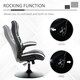 image 4 of Vinsetto Racing Office Chair PVC Leather Computer Gaming Height Adjustable