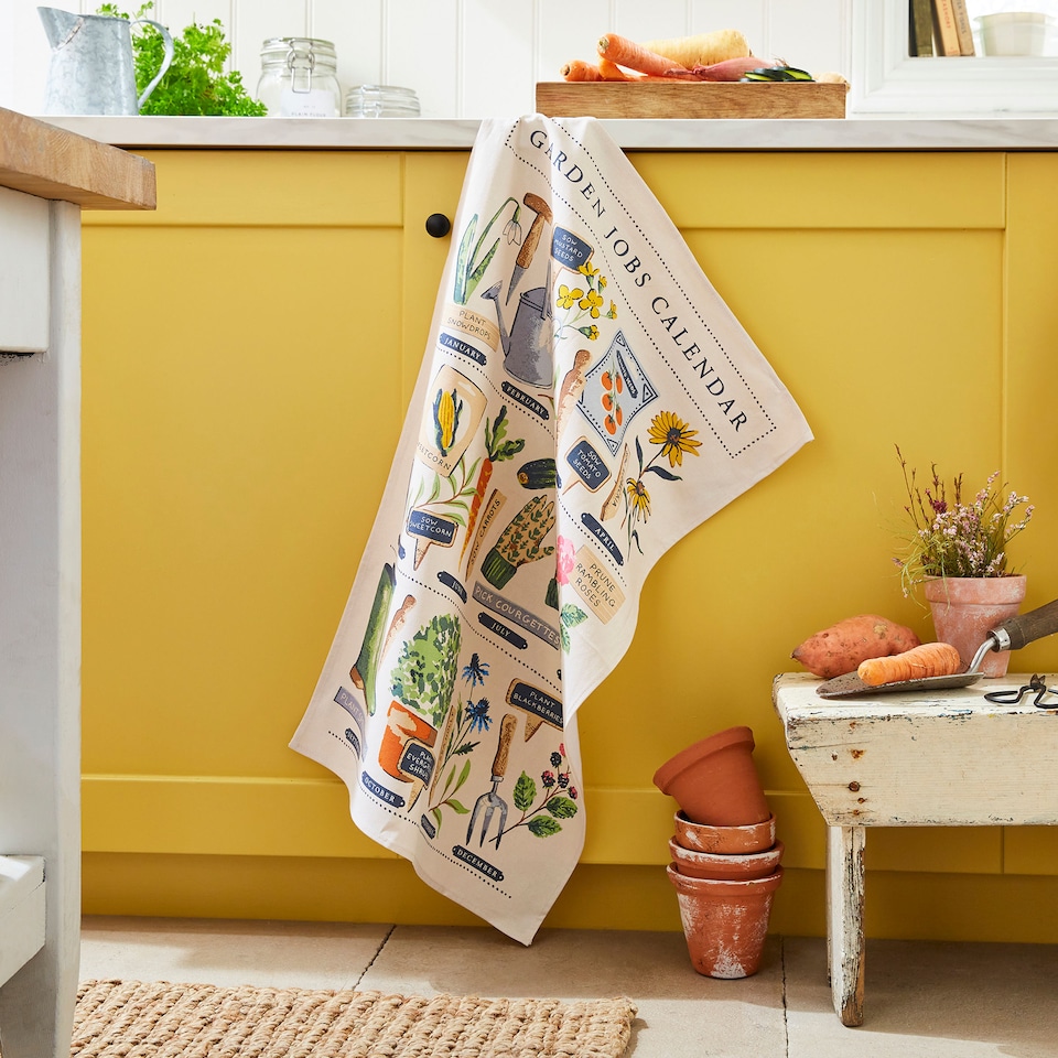 image 1 of Ulster Weavers Time to Grow Tea Towel - Cotton Green