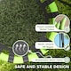 image 3 of AIYAPLAY Kid Nest Swing Seat, 60cm Diameter Round Saucer Swing Set, Black
