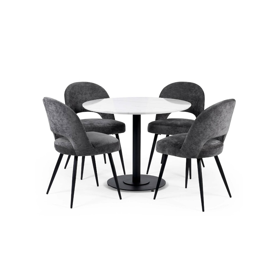 image 1 of Luca 100cm Round Dining Table White