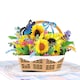 image 4 of Sunflower Bloom Basket 3D Pop Up Greeting Card
