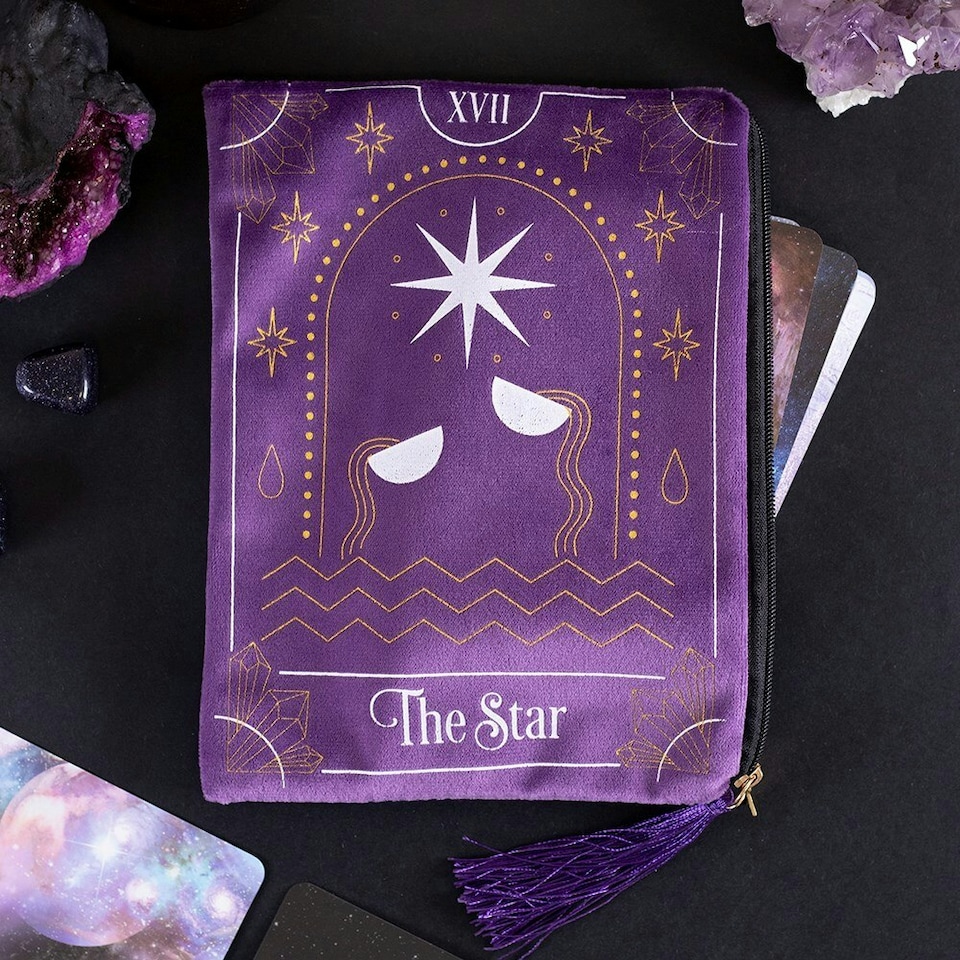 image 1 of Something Different The Star Zipper Pouch - Purple - One Size Purple