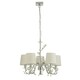 image 4 of Rosie 5 Light Chrome & Clear Glass Trim Shaded Chandelier