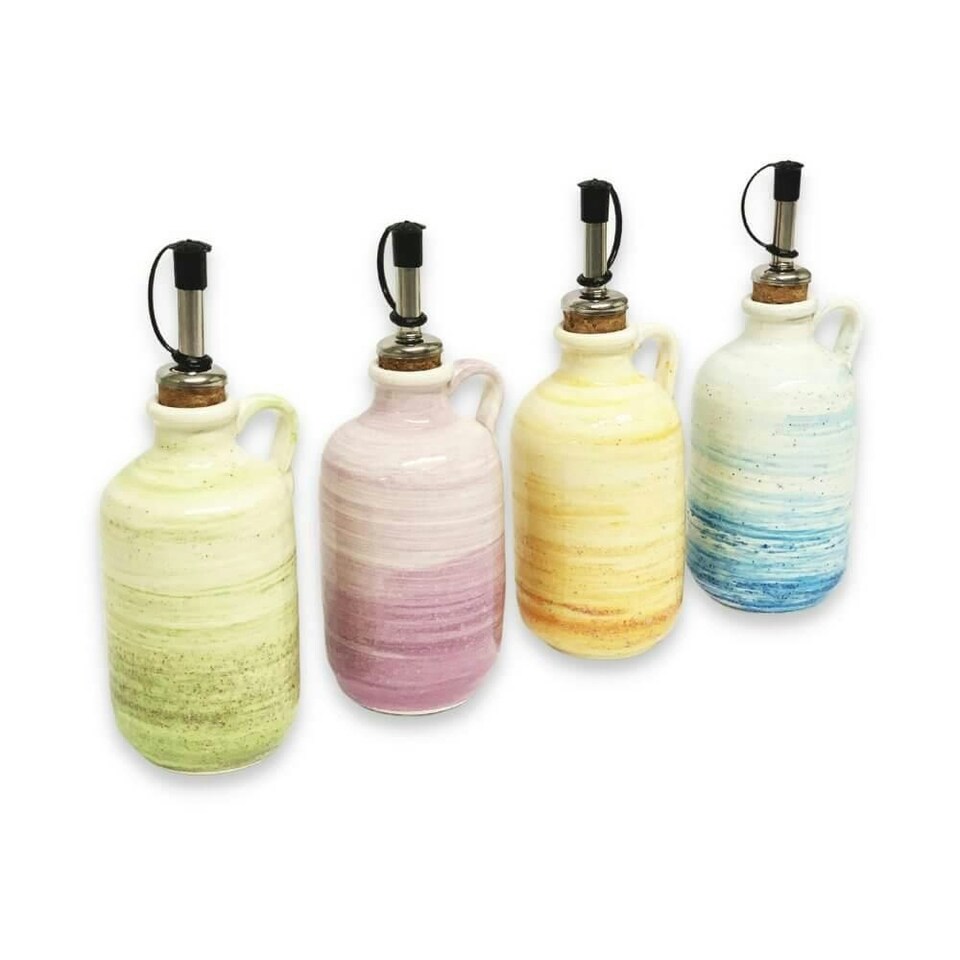 image 1 of Verano Spanish Ceramics Pastel Beach Oil Drizzler - 250ml Green