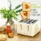 image 10 of HOMCOM 1.7L Kettle and Toaster Set with Defrost Reheat and Crumb Tray Beige