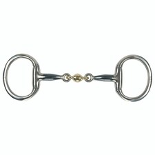 Shires Sweet Iron Lozenge Horse Eggbutt Snaffle Bit - Blue - 5.5in