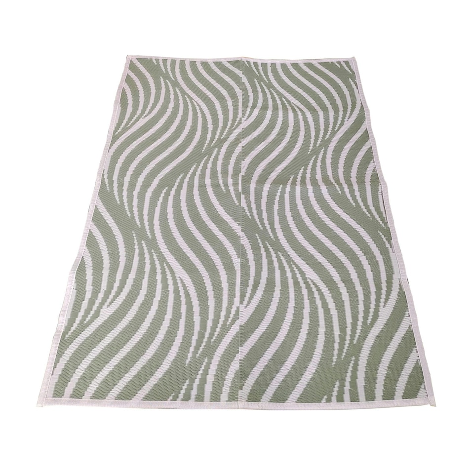 image 1 of Charles Bentley Green Weatherproof Indoor/Outdoor Rug 120x170