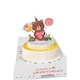 image 3 of Cake and Bear Holding Heart Design 3D Pop Up Birthday Card