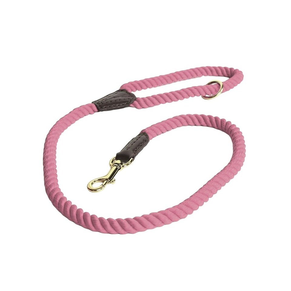 image 1 of Digby & Fox Twisted Dog Lead - Pink - One Size