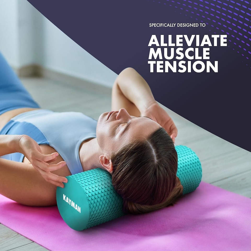 image 1 of Kayman Foam Roller 44 Centimetre for Back Legs and Post Workout Recovery