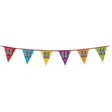 Age 11 Holographic Foil Pennant Bunting 8m