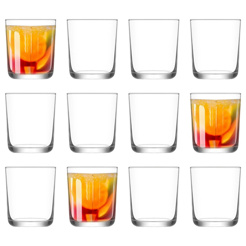 image 1 of LAV Assos Whisky Glasses - 360ml - Pack of 12 Clear