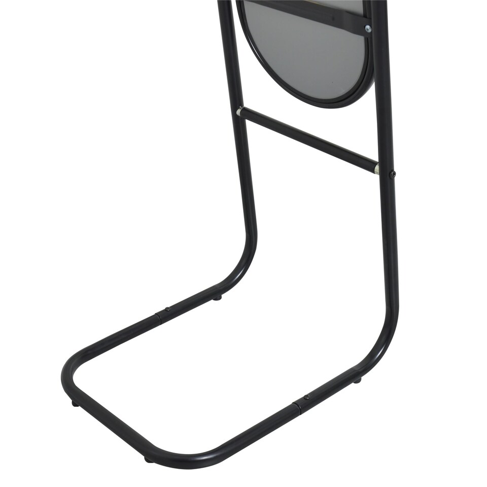 image 1 of Harbour Housewares Round Full-Length Mirror - 153cm x 30cm - Black | Black | Black