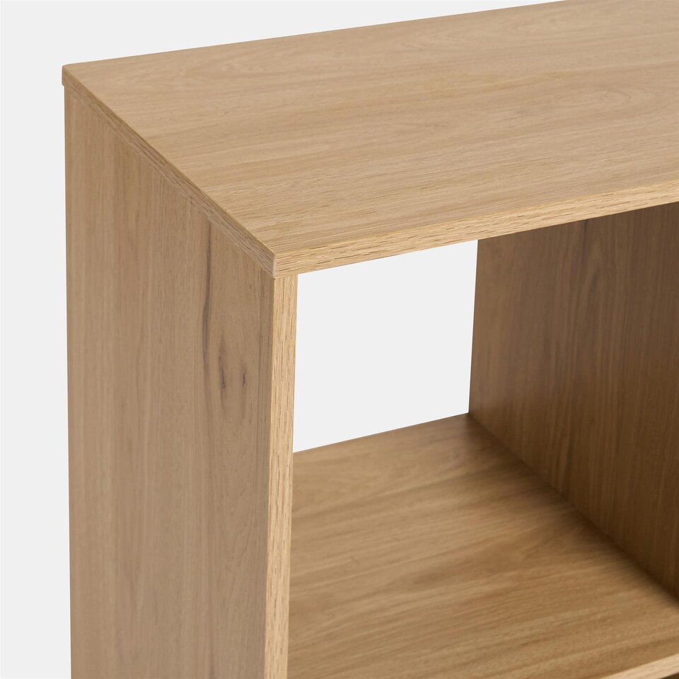 image 1 of OHS Dallas 6 Cube Wood Effect Storage Unit Bookcase Shelf
