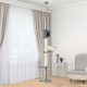 image 2 of PawHut Floor to Ceiling Cat Tree with Condo Scratching Post, Light Grey