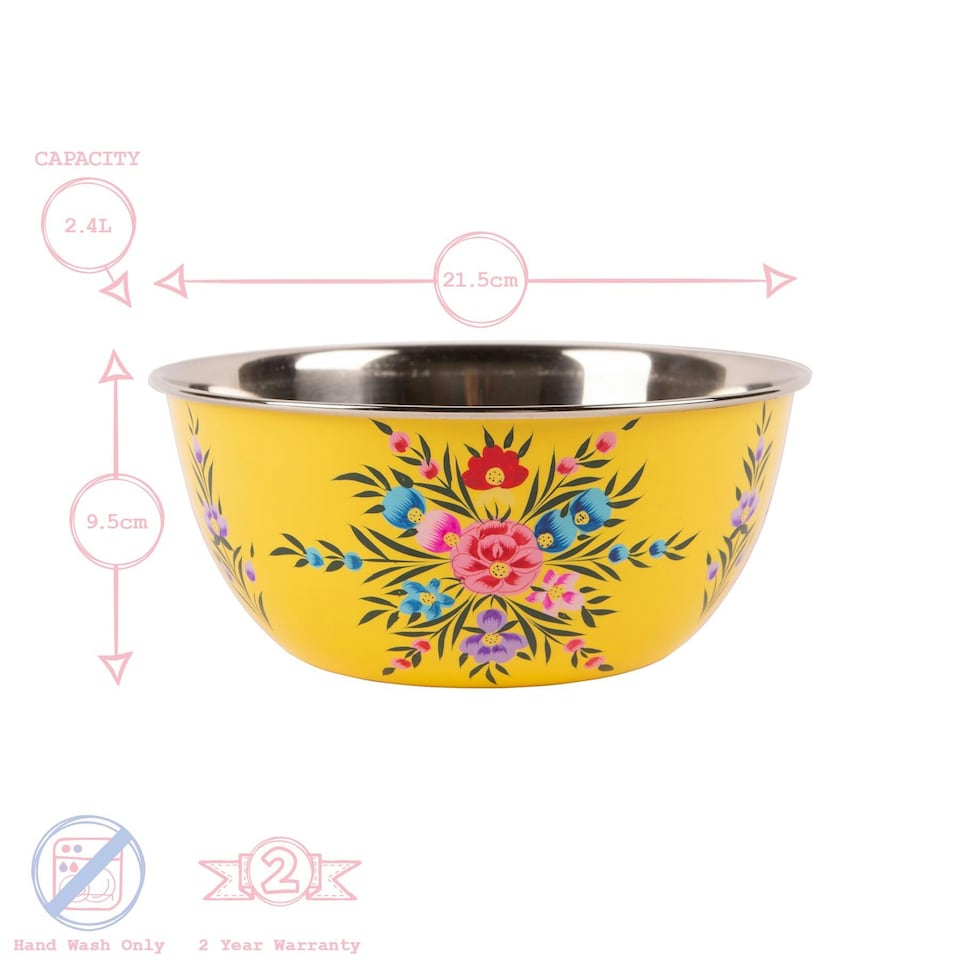 image 1 of BillyCan Picnic Bowl - 21.5cm  - Buttercup Pansy Yellow