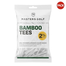 Masters Bamboo Golf Tees (Pack of 20) - White - 70mm