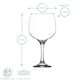 image 3 of LAV Combinato Gin Glasses - 730ml - Clear - Pack of 6
