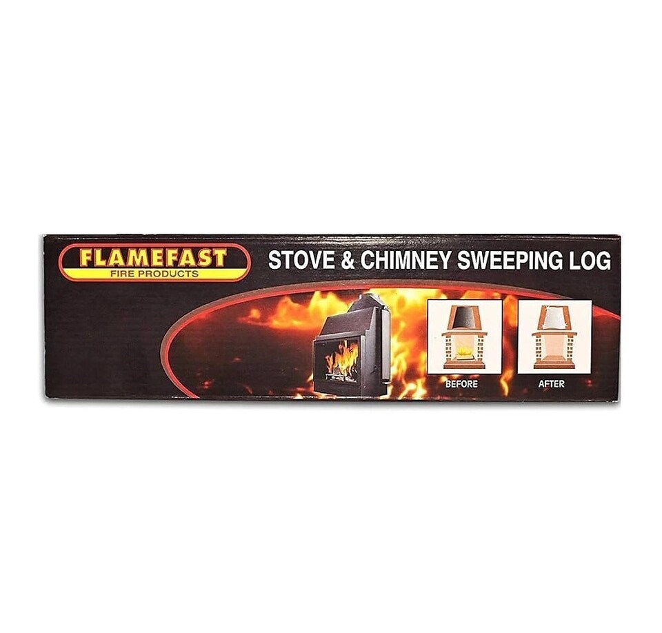 image 1 of Flamefast Stove & Chimney Sweeping Log - Pack of 8