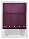image 2 of FURNISHED Roller Blinds with Chrome Round Eyelets and Metal Fittings Cut to Size Sheer Window Shade | Purple | Aubergine | (W) 60cm x (L) 165cm