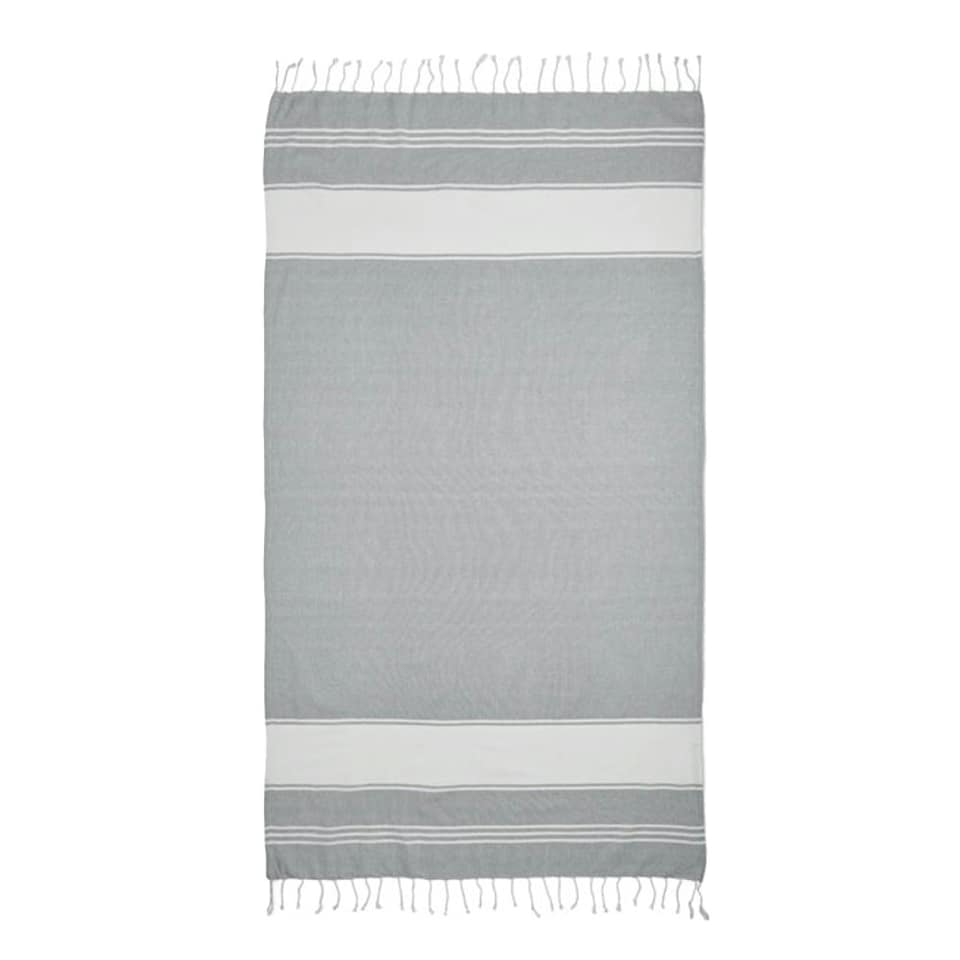 image 1 of MidOcean Hammam Towel Drawstring Bag Set - Grey - One Size Grey | One Size