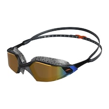Speedo Unisex Adult Aquapulse Pro Mirror Swimming Goggles - Black/Gold - One Size