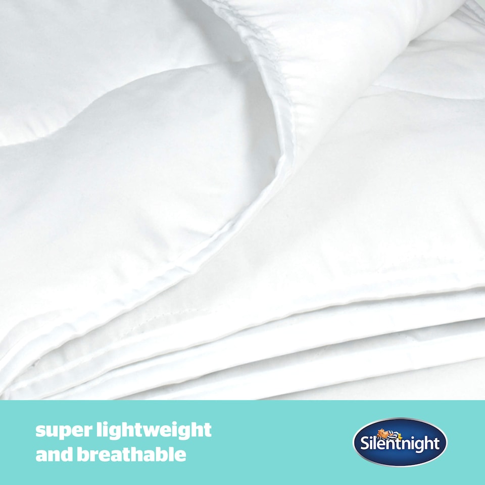 image 1 of Silentnight Summer Breeze Duvet - 2.5 Tog | White | Single | Single