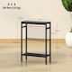 image 3 of HOMCOM Side Table with Storage, Small Table for Living Room, Bedroom Black