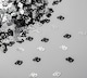 image 2 of 80th Birthday Confetti Black & Silver 1 pack x 14 grams birthday decoration Foil Metallic 1 pack