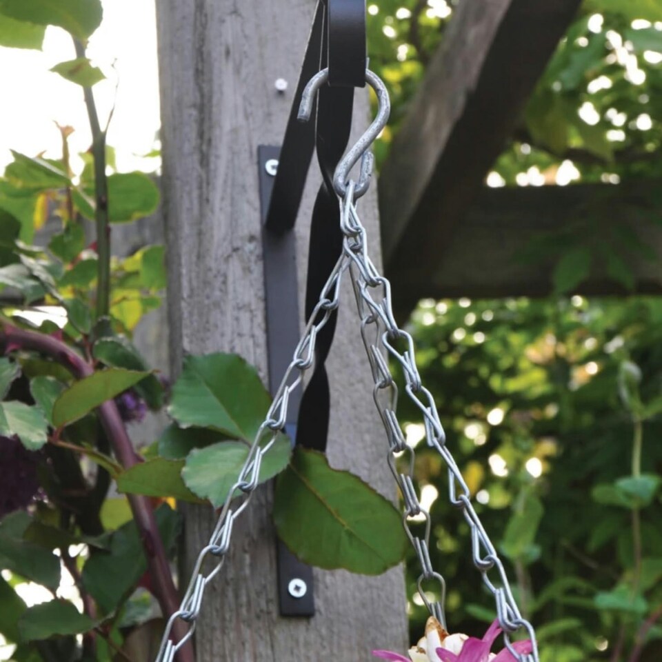 image 1 of Marco Paul Metal Silver Hanging Basket Chain 14" Silver