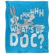 image 1 of Looney Tunes Whats Up Doc Bugs Bunny Blanket - Multicoloured - One Size