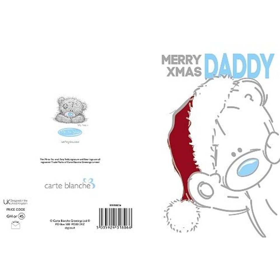 image 1 of Happy Xmas Daddy Me to You Bear Christmas Card