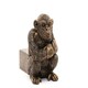 image 2 of Chimpanzee Plant Pot Feet - Set of 3 - L9.5 x W6.5 x H9 cm | Grey