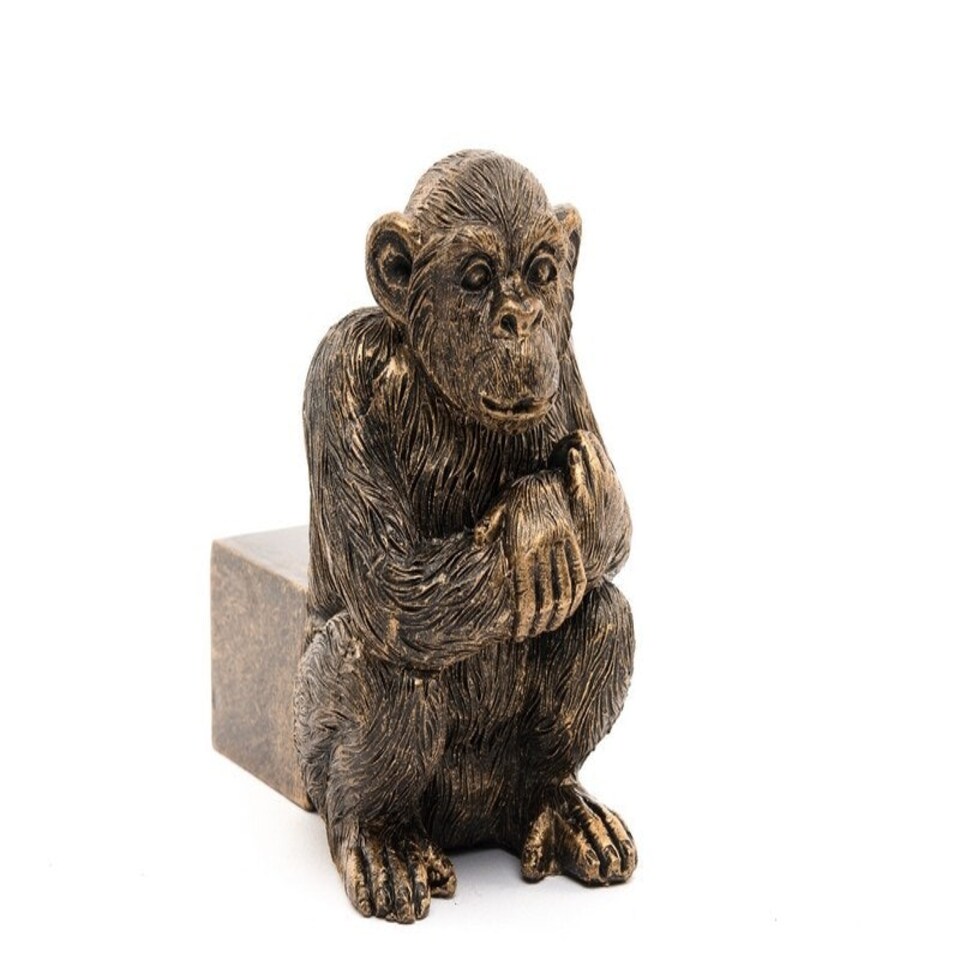 image 1 of Chimpanzee Plant Pot Feet - Set of 3 - L9.5 x W6.5 x H9 cm | Grey