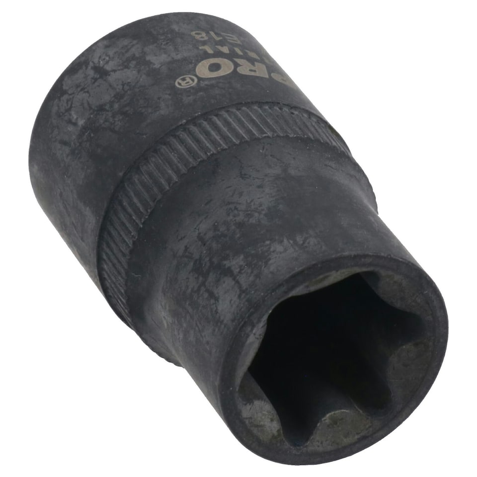 image 1 of E18 Female Impacted Impact Torx Star E Socket 1/2in Drive Shallow