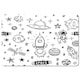 image 2 of Doodle space (Placemat & Coaster Set)