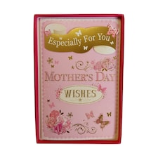 Especially For You Butterflies and Flowers Design Mother's Day Boxed Card