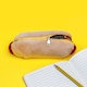 image 6 of Suck UK Plush Hot Dog Case - Fun Zipper Storage Pouch