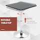 image 5 of HOMCOM Adjustable Height Bar Table with Metal Frame and Square Tabletop