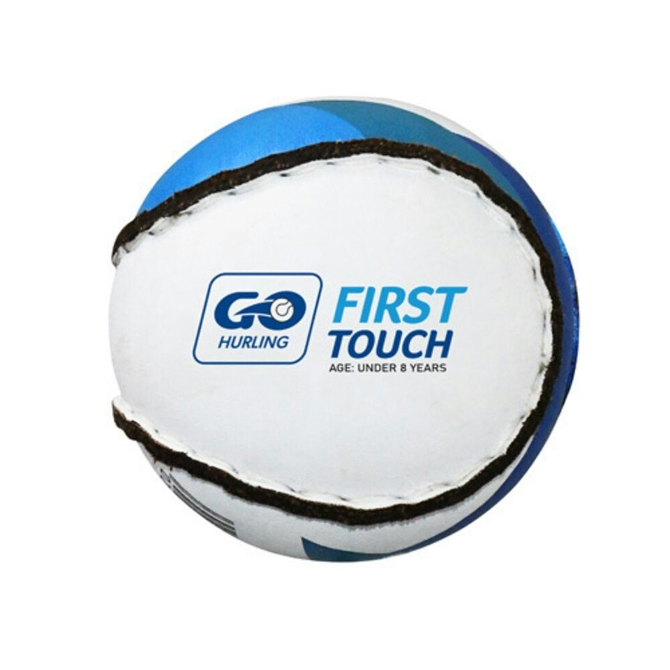 Murphys First Touch Hurling Sliotar Ball - White/Blue - 8 Years