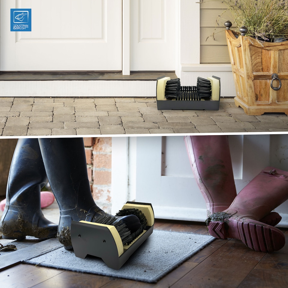 Boot Scraper Brush Floor Mounted Door Step Boot Shoe Cleaner Mat ...