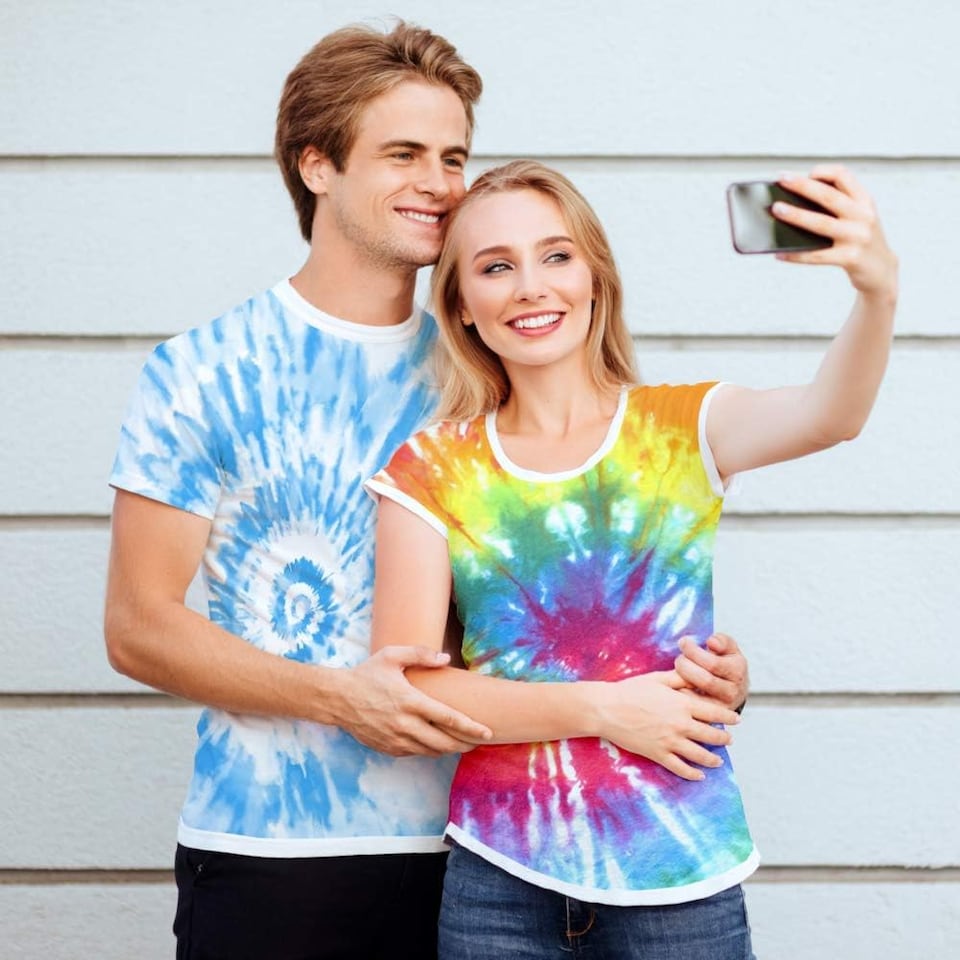 image 1 of Desire Deluxe Tie Dye Kit – Toy Set of Paint Colours Ink for Dyeing Fabric, Clothes – Creative Art Craft Boys Girls Kits Games Activity for Adults & Kids (9pc)